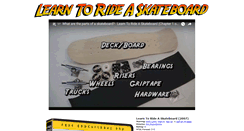 Desktop Screenshot of learntorideaskateboard.com